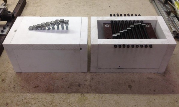 Two static nut and bolt prototypes used for testing